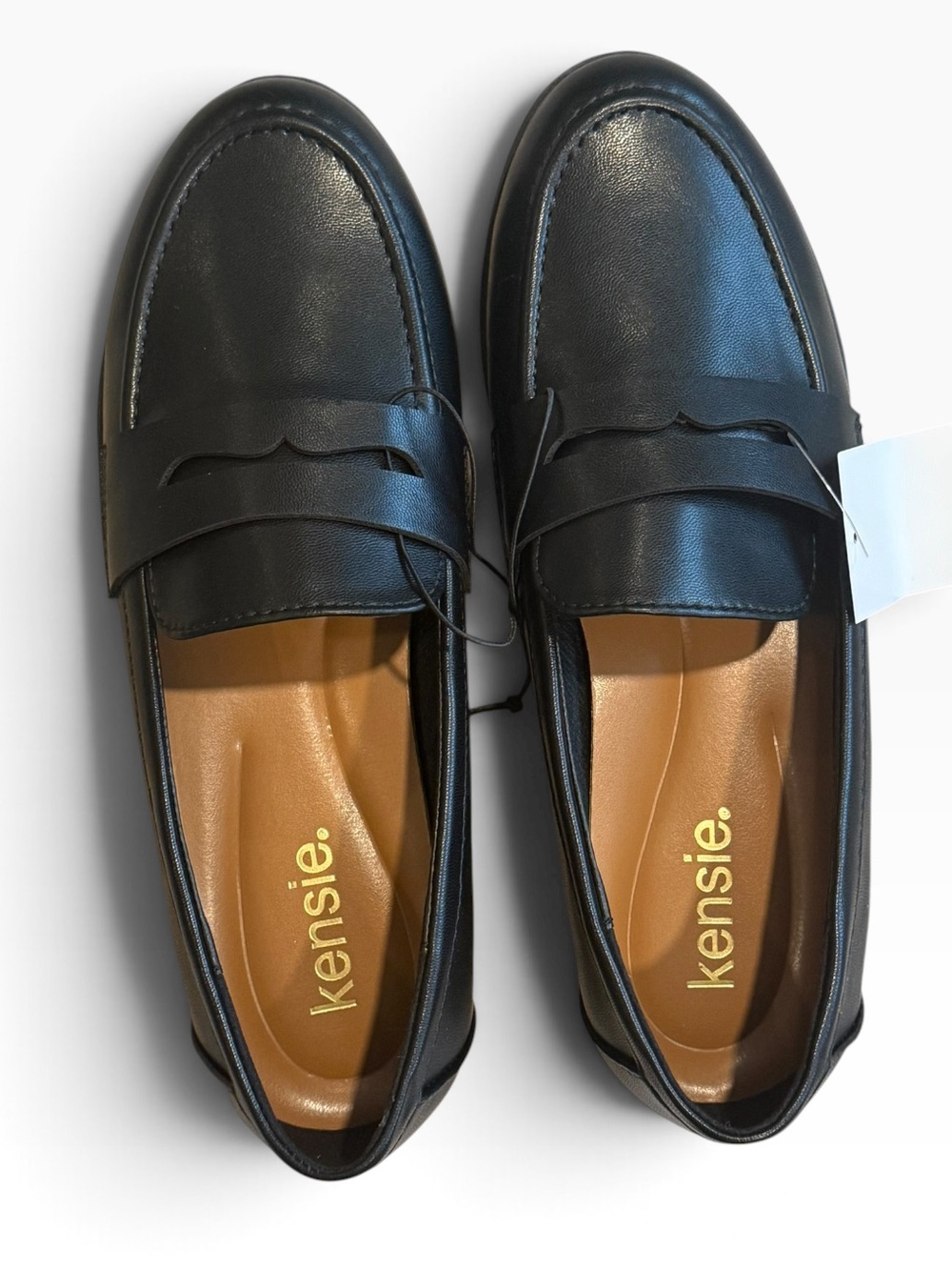 NWT Kensie Gitty Black Penny Loafers Women’s 7.5 Slip On Flats